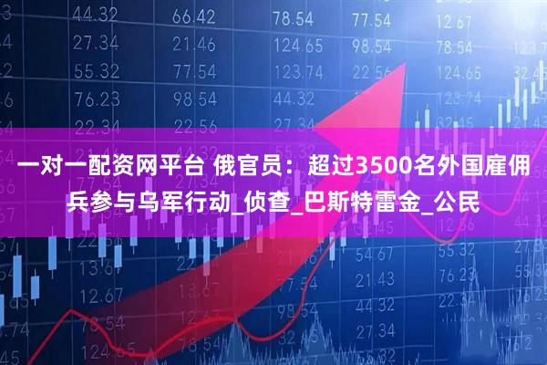 一对一配资网平台 俄官员：超过3500名外国雇佣兵参与乌军行动_侦查_巴斯特雷金_公民