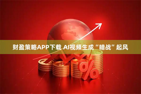 财盈策略APP下载 AI视频生成“暗战”起风