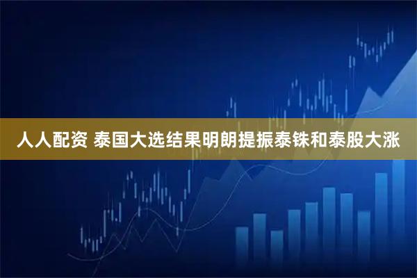 人人配资 泰国大选结果明朗提振泰铢和泰股大涨